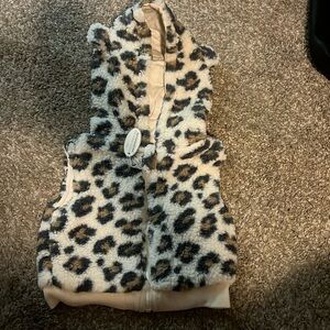 Baby 3/6 month super soft leopard vest NWT